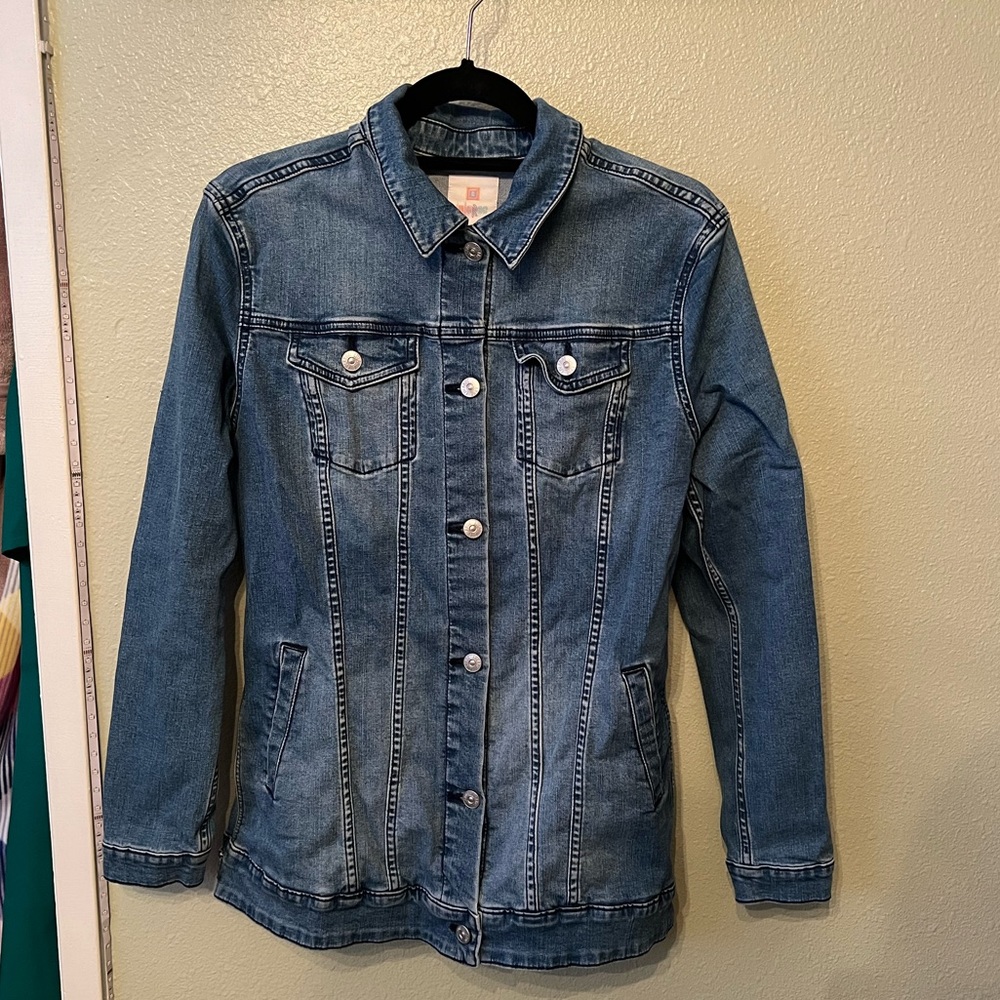 Women’s Large LuLaRoe Embroidered Denim Jacket
